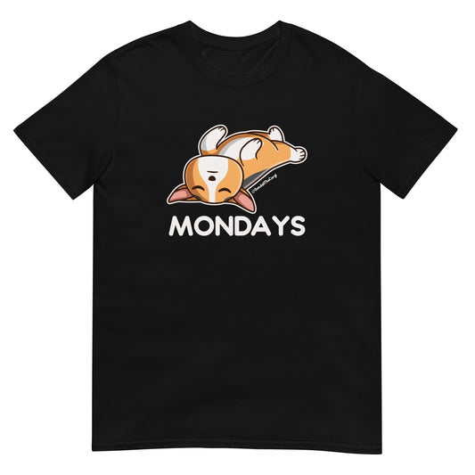 Corgi Mondays - Light Font - Short-Sleeve Unisex T-Shirt
