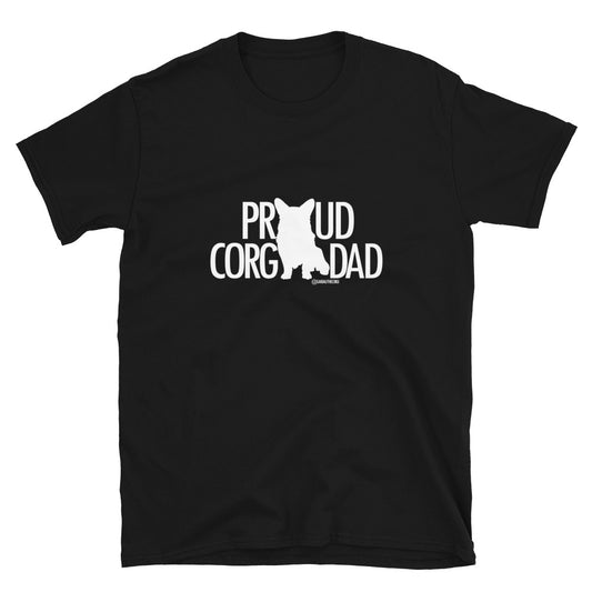 Proud Corgi Dad - Light Font - Short-Sleeve Unisex T-Shirt